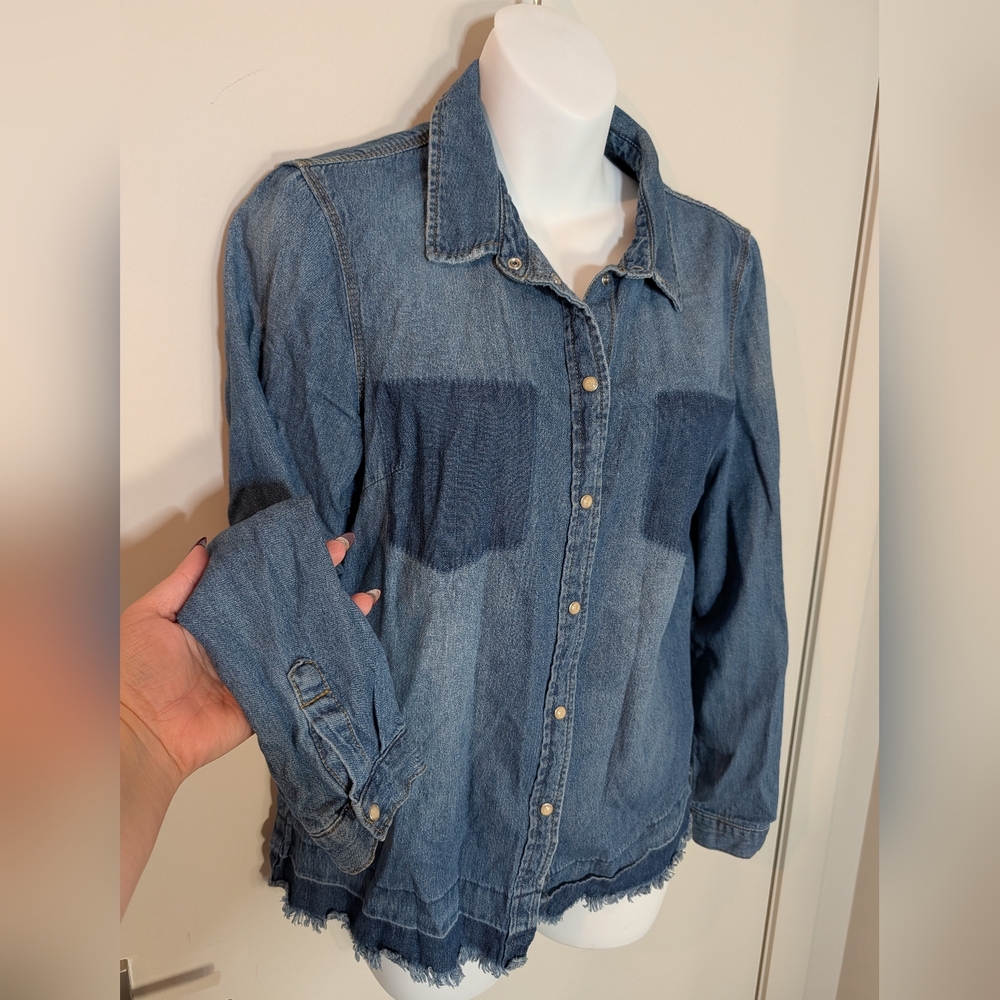 Noisy May Blue Denim Shirt - Picture 3 of 3